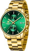 GOLDEN HOUR Fashion Business Mens Watches with Chronograph Style