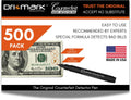 Dri Mark Counterfeit Bill Detector Marker Pen 500 Pack - Fast Fraud