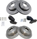 TRQ Front and Rear Brake Pad & Rotor Kit Compatible with Dodge Nitro