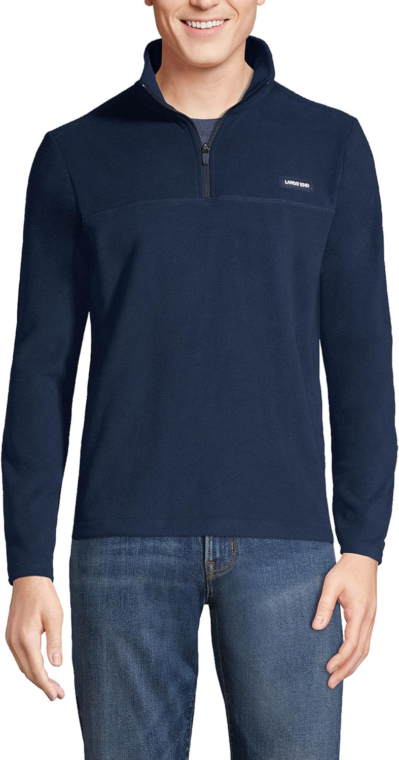 Lands' End Men's Anyweather Fleece Quarter Zip Pullover Review