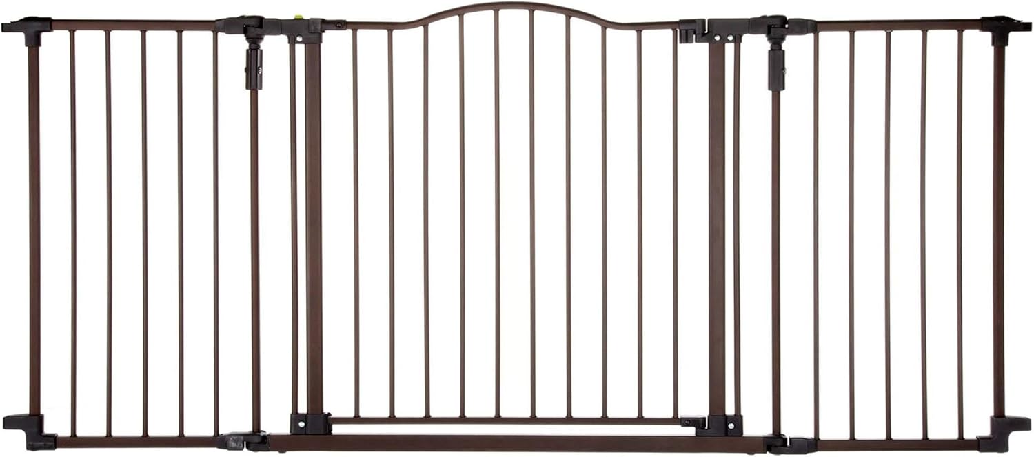 Sturdy One-Hand Operation Wide Baby Gate - 72 Deluxe Dcor by Toddleroo