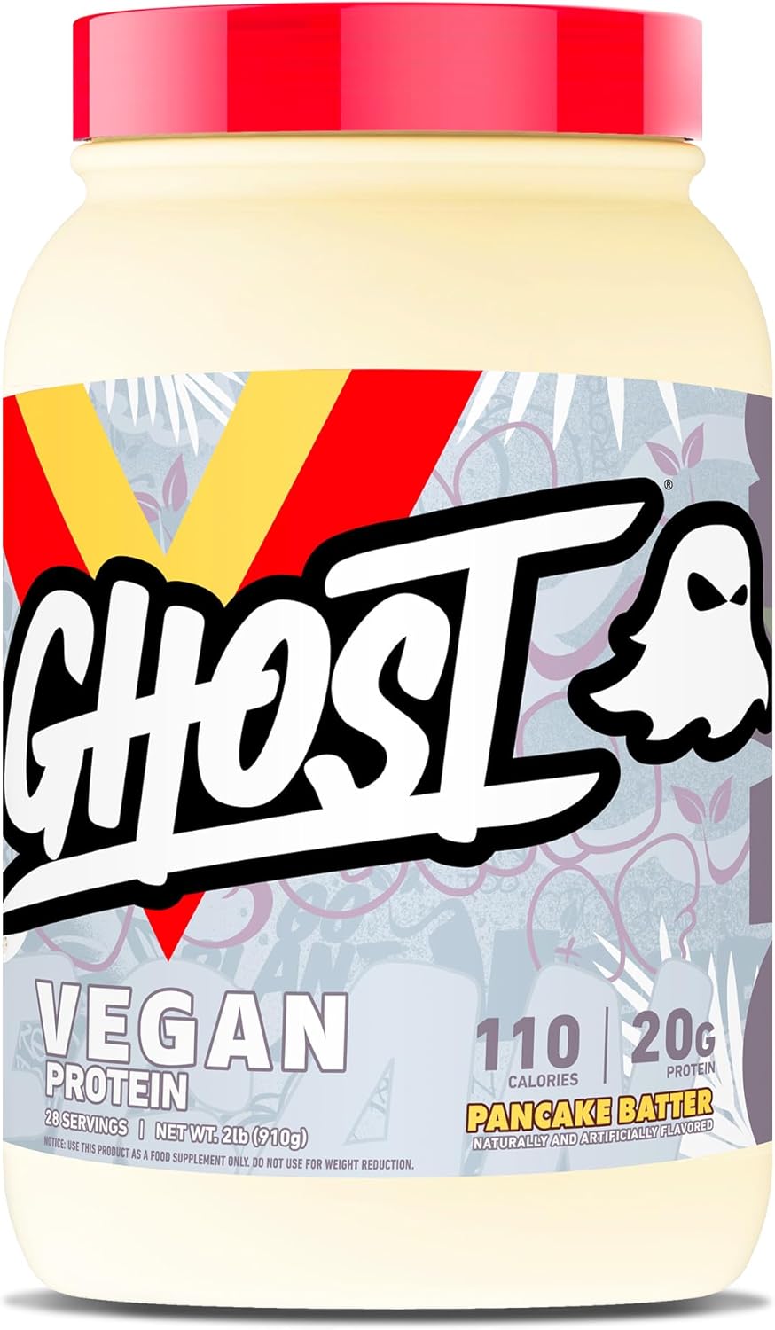 GHOST Vegan Protein Powder - Pancake Batter Flavor for Smoothies