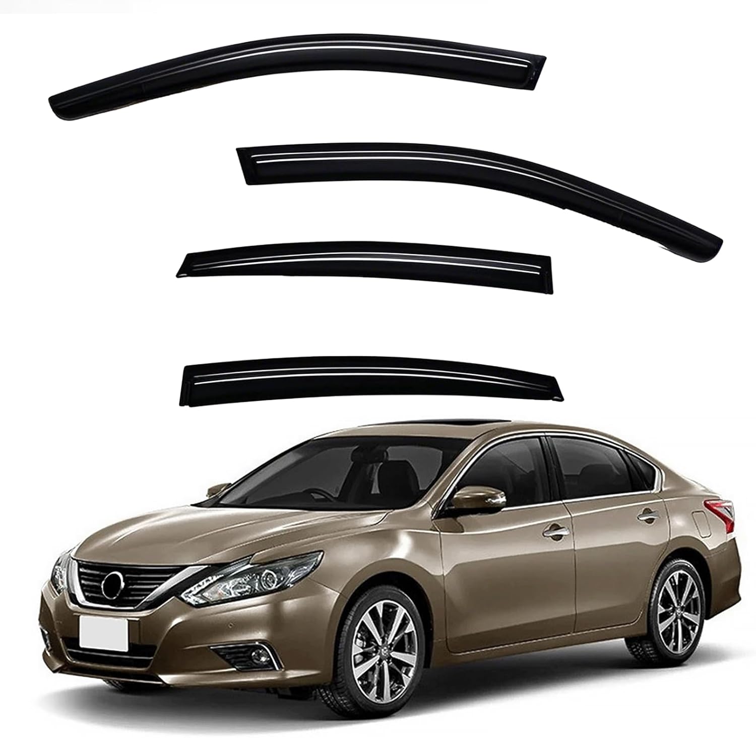 Window Visors Rain Guards for 2013-2018 Altima - Dark Smoke