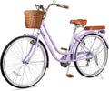 26 Inch Cruiser Bike for Women 7-Speed Comfort Beach Bicycle - Smooth