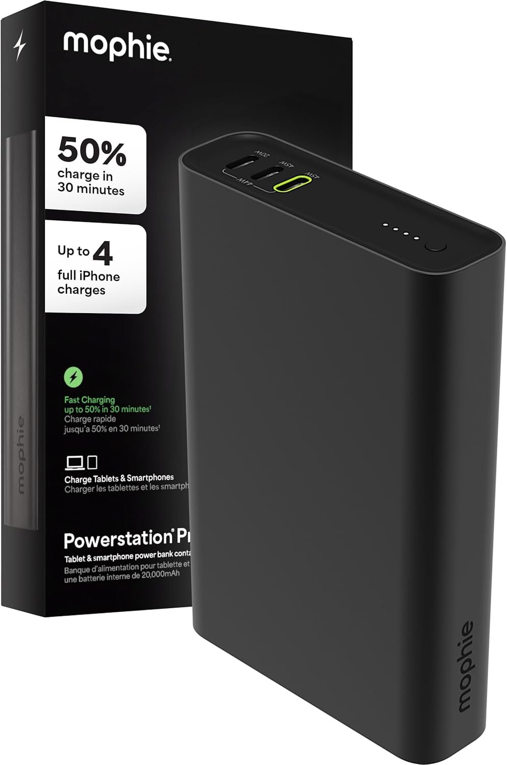 Mophie Powerstation Pro 20,000mAh Power Bank for Fast Charging