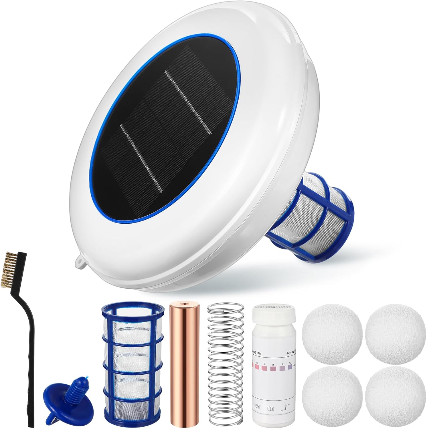 Qualirey Solar Pool Ionizer with 4 Balls for Clean Water