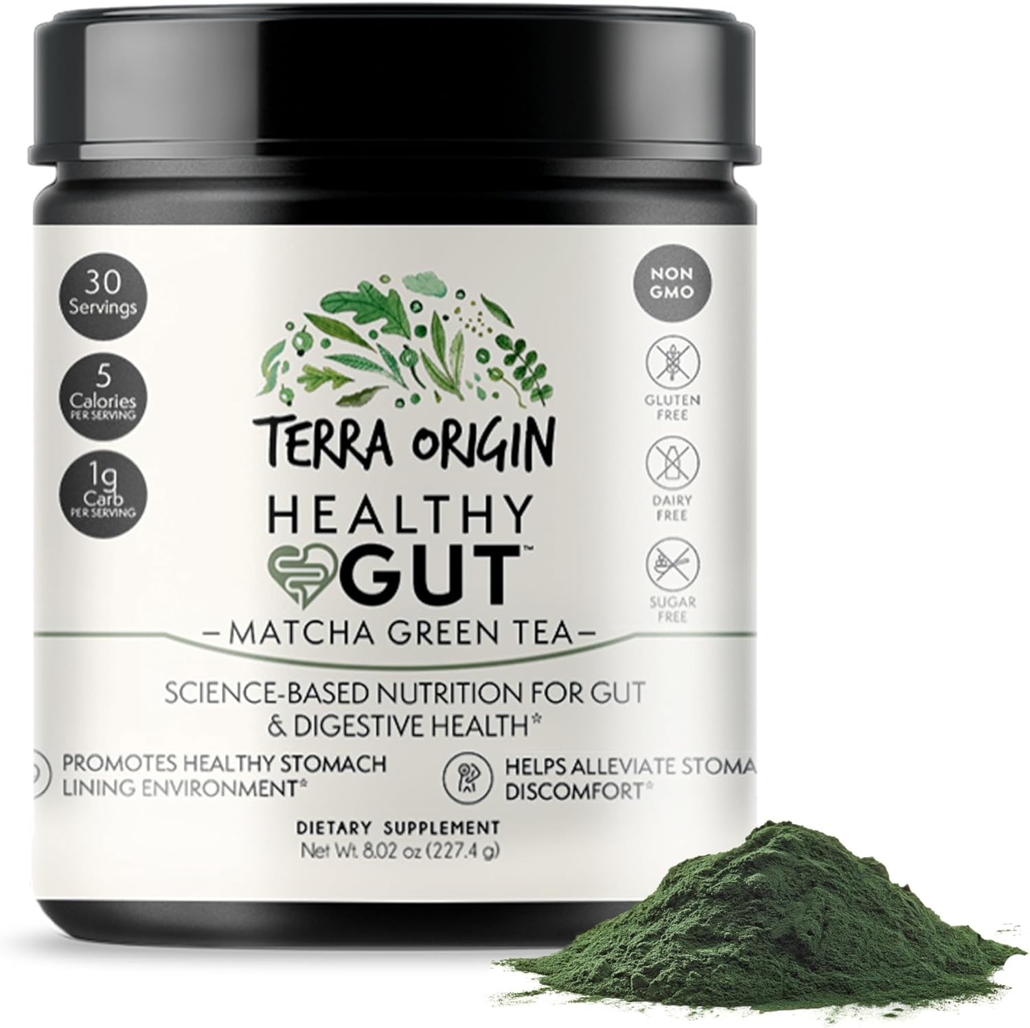 Healthy Gut Matcha Green Tea for Digestive Health Support