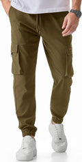 JMIERR Mens Cargo Pants: Lightweight Tapered Joggers with Pockets