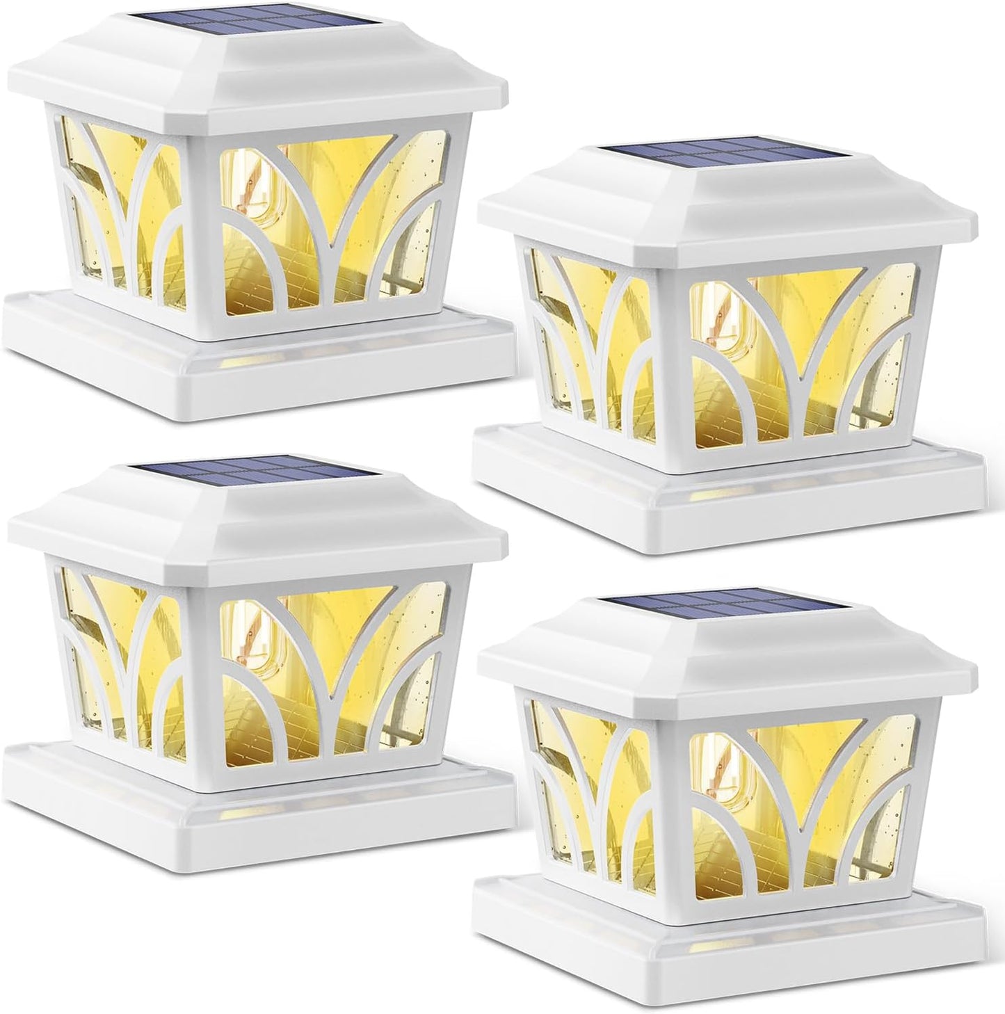 SIEDiNLAR Solar Post Cap Lights for Outdoor Deck and Patio