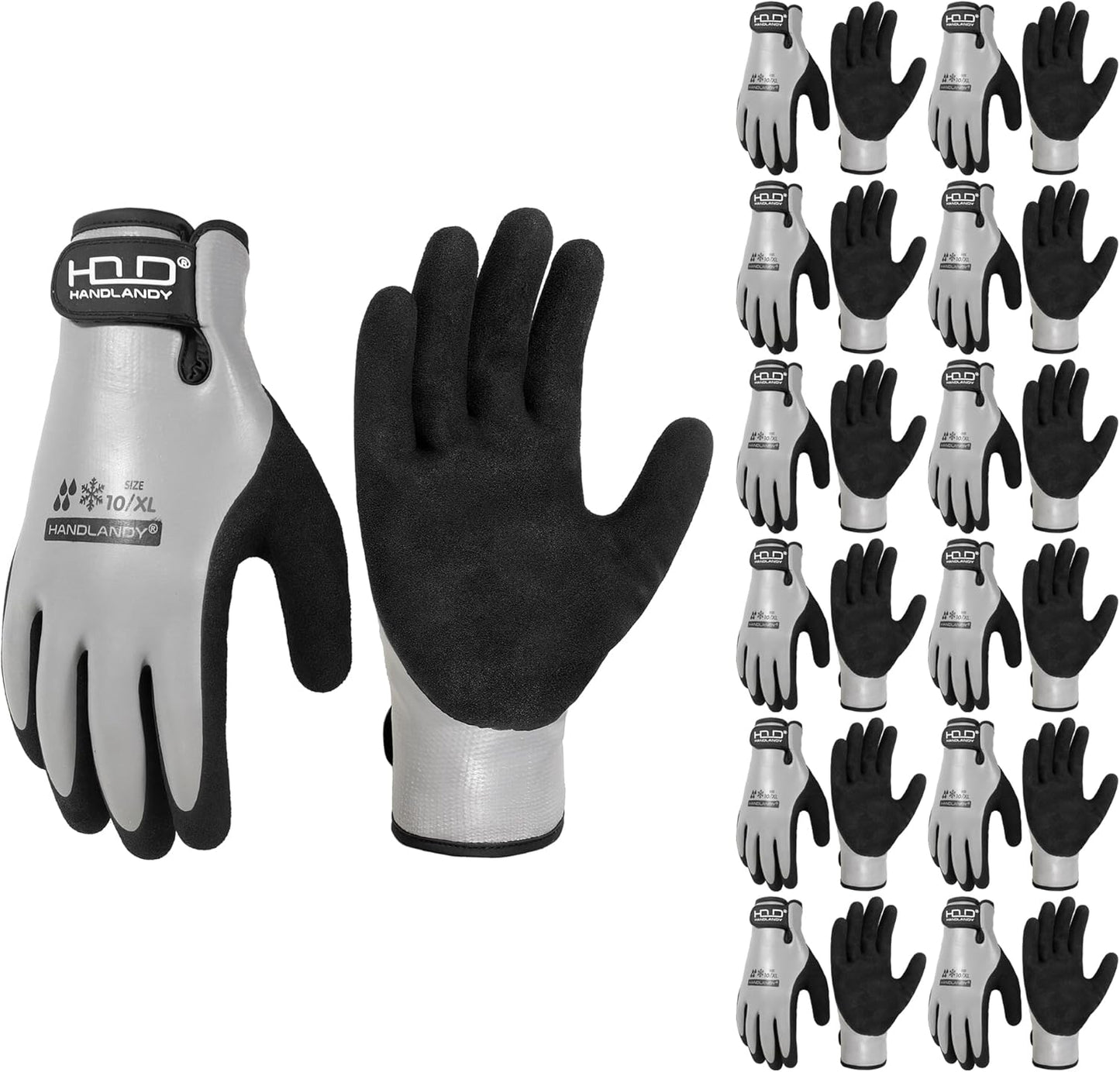 HANDLANDY Waterproof Work Gloves for Cold Weather Tasks