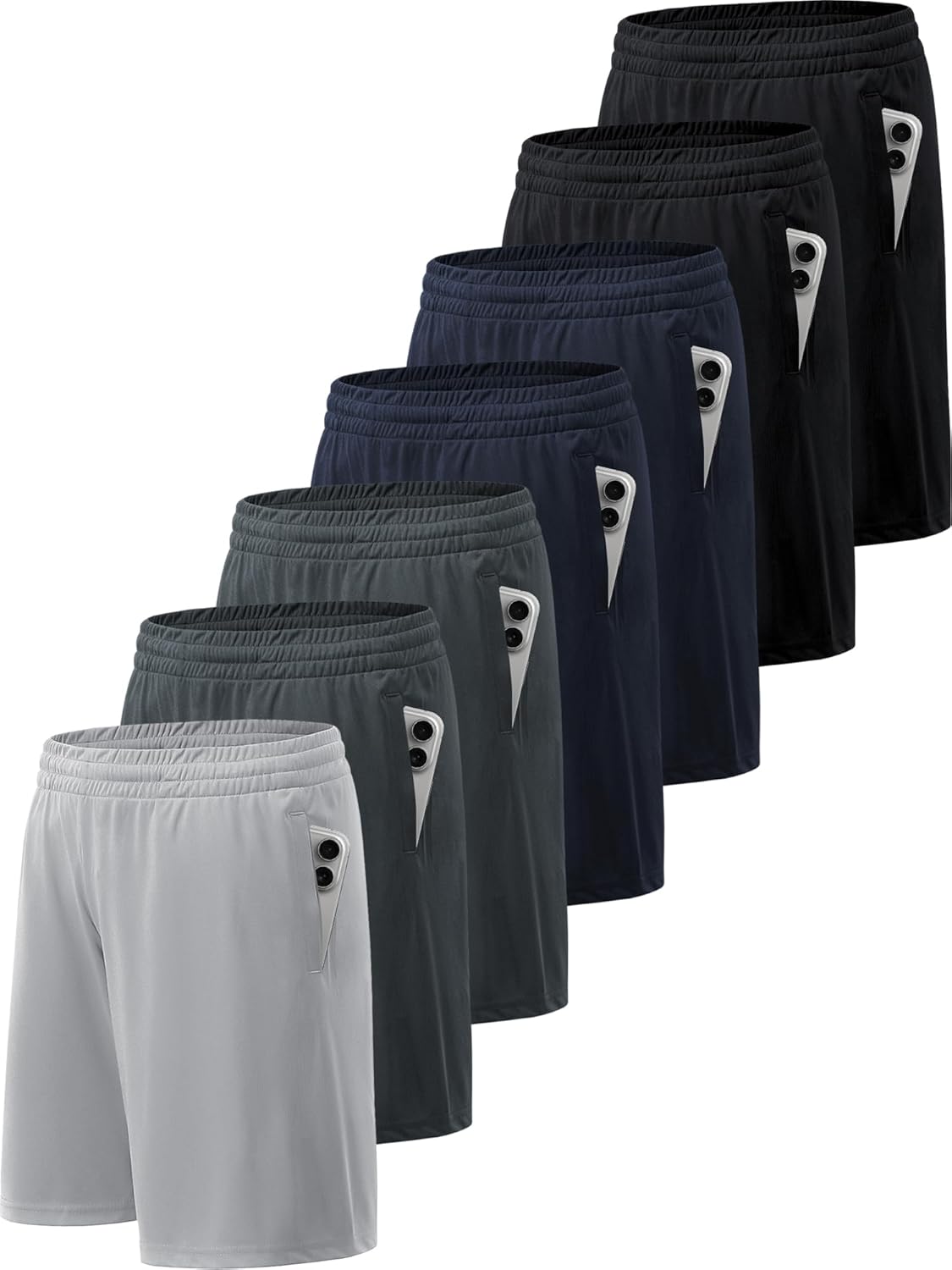 BVNSOZ Men's Athletic Shorts with Pockets for Quick Drying