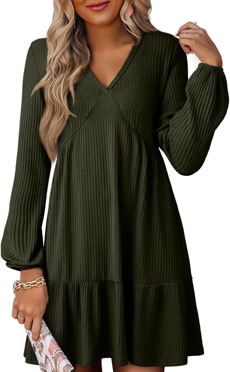 Dokotoo Fall Dresses for Women 2025: Long Sleeve Mini Dress