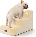 Dog Stairs for Small Dogs & Cats, 3-Step Non-Slip Pet Steps