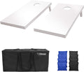 Regulation 4 ft x 2 ft Wooden Cornhole Boards Set - White Stain