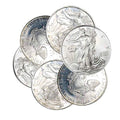 USA 2010-2018 $1 American Silver Eagle Coin - Imperfect Toned Spot