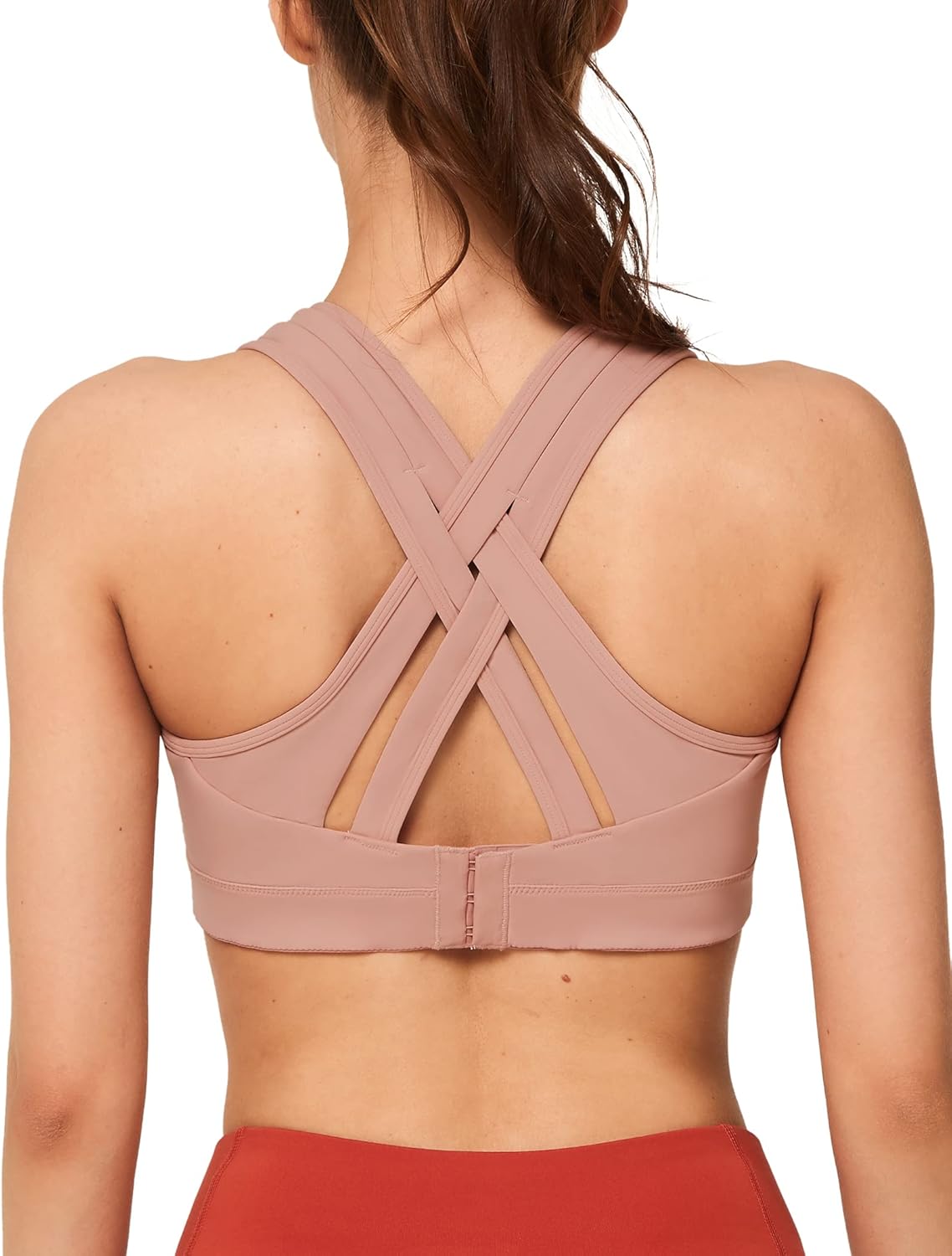 Yvette Women High Impact Sports Bras for Plus Size Comfort