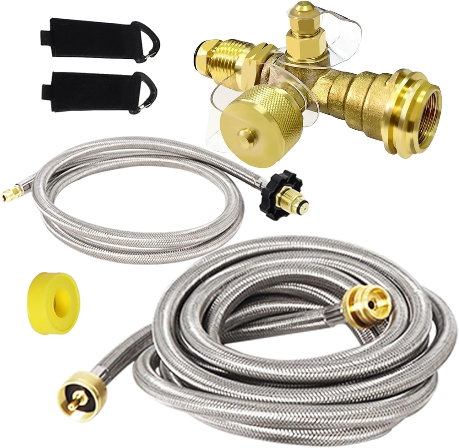 Extend a Stay RV Propane Kit with 5FT and 12FT Hoses for RVs