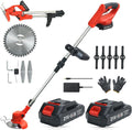Cordless Weed Wacker Electric Grass Trimmer - Lightweight 4-in-1