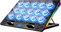 KeiBn Laptop Cooling Pad with 15 Fans and RGB Lights for Gamers