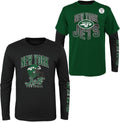 NFL Boys Youth Team Color T-Shirt and Long Sleeve Combo Set
