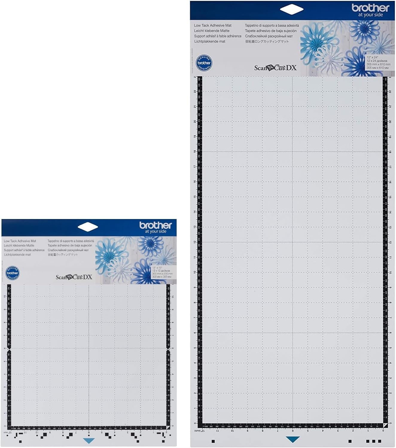 Brother ScanNCut DX Low Tack Adhesive Mat 2-Pack for Cutting