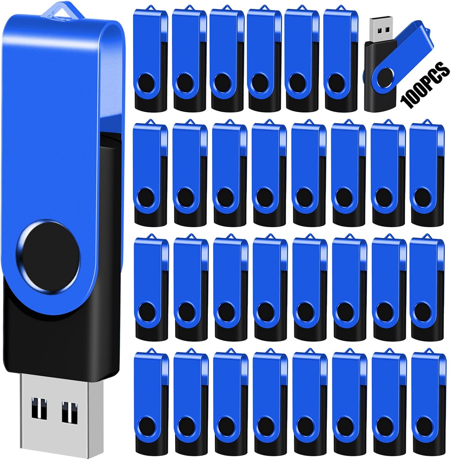 8GB Flash Drive Bulk Pack with Lanyards for Easy Storage