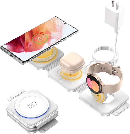 Pocket Wireless Charging Station for Samsung Devices - 3 in 1