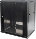 Intellinet 12U 19 in Wall Mount Server Rack Cabinet - Tempered Glass