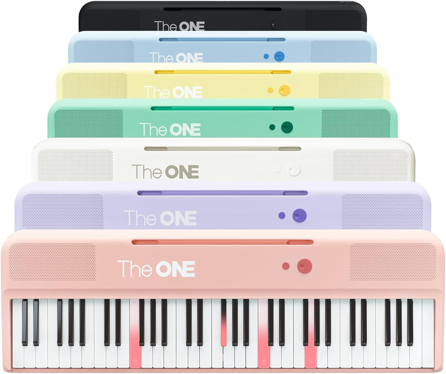 The ONE Smart Keyboard COLOR 61 Lighted Keys Digital Piano