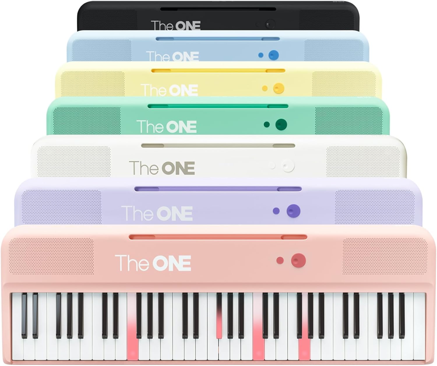 The ONE Smart Keyboard COLOR 61 Lighted Keys Digital Piano
