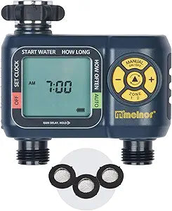 Melnor AquaTimer 2-Zone Digital Water Timer for Efficient Watering