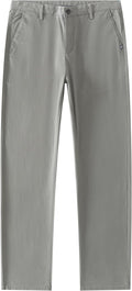 Men's Slim-Fit Stretch Chino Pants for Casual and Formal Wear