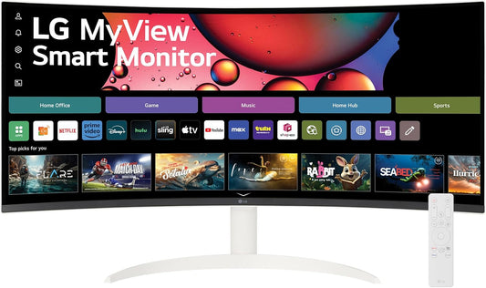 LG 34 QHD Curved Smart Monitor - Stream, Share & Connect