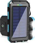 Ultimate Solar Power Bank: 38800mAh Fast Charge, Dual USB, LED Light