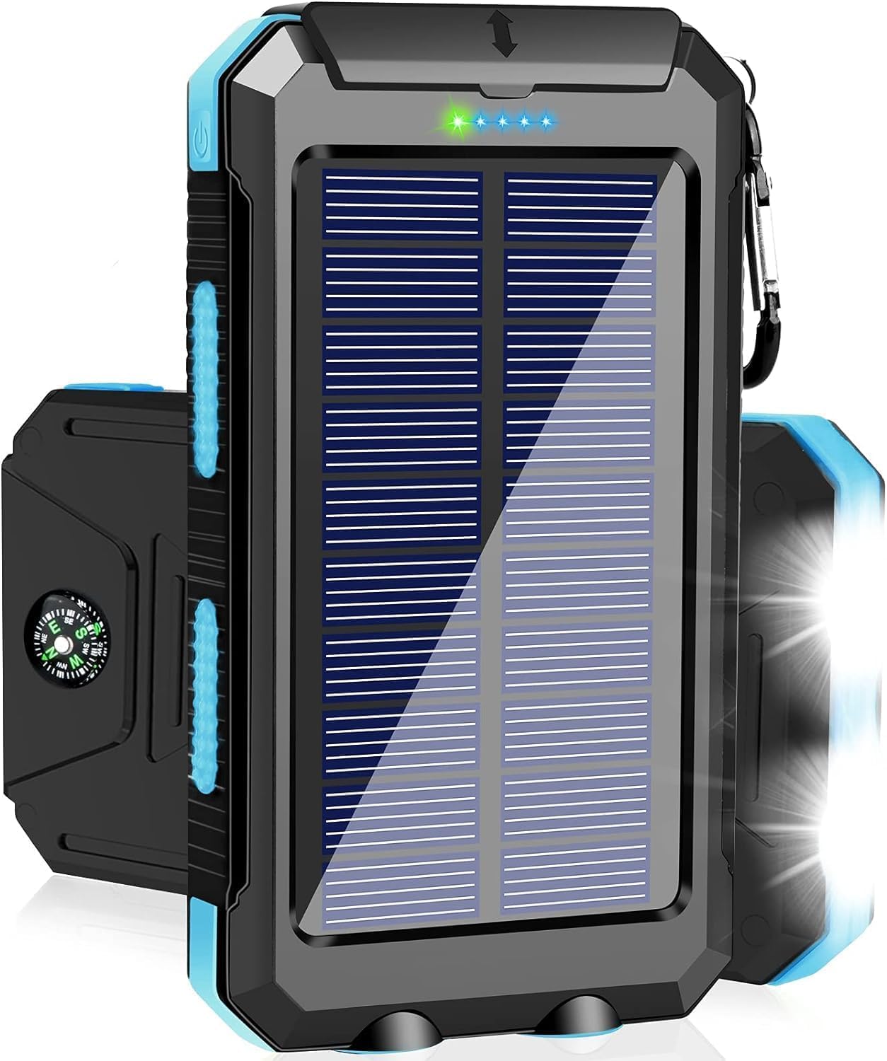 Ultimate Solar Power Bank: 38800mAh Fast Charge, Dual USB, LED Light