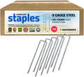 6 in Landscape Sod Staples 9 Gauge Steel - Tough, No-Bend Hold