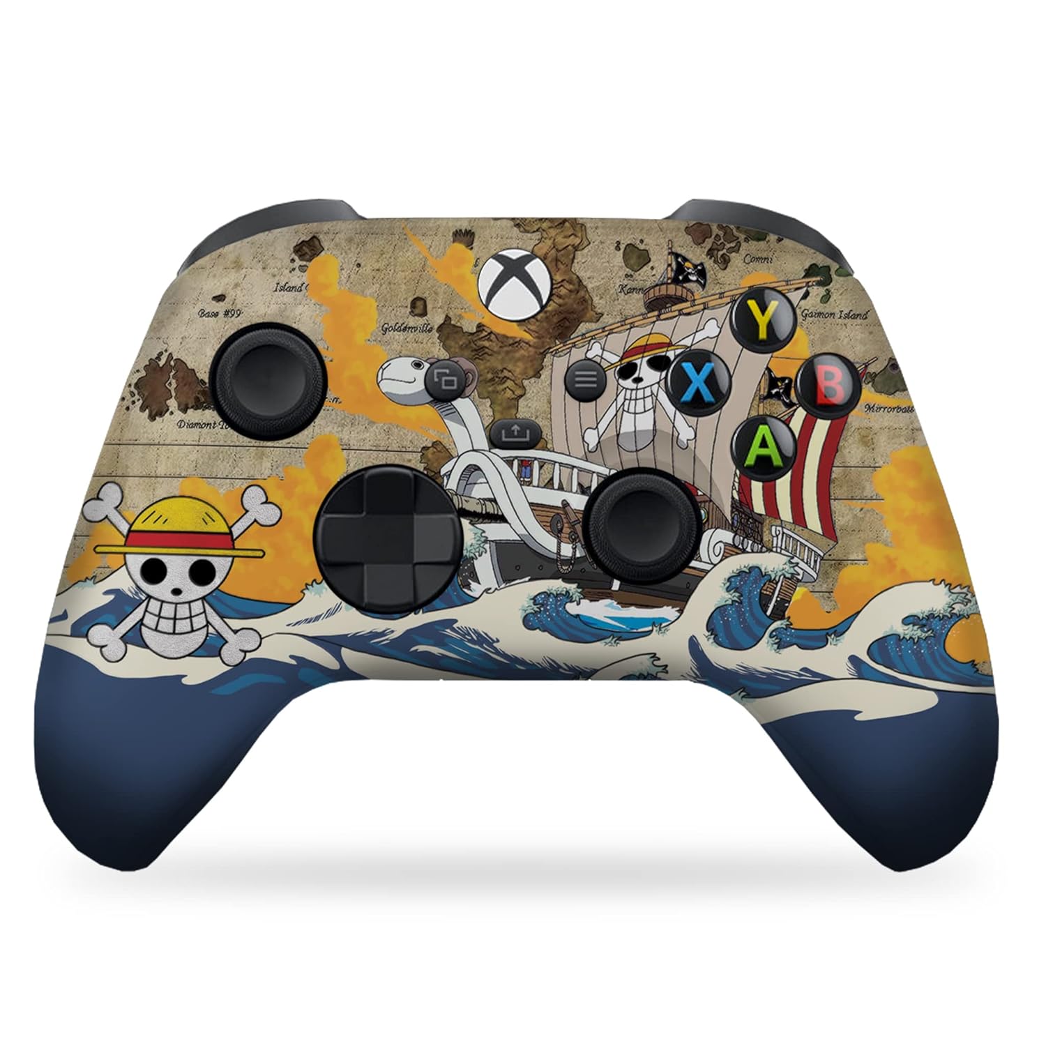 Custom Wireless X-box Controller with Hydro-Dip Printing
