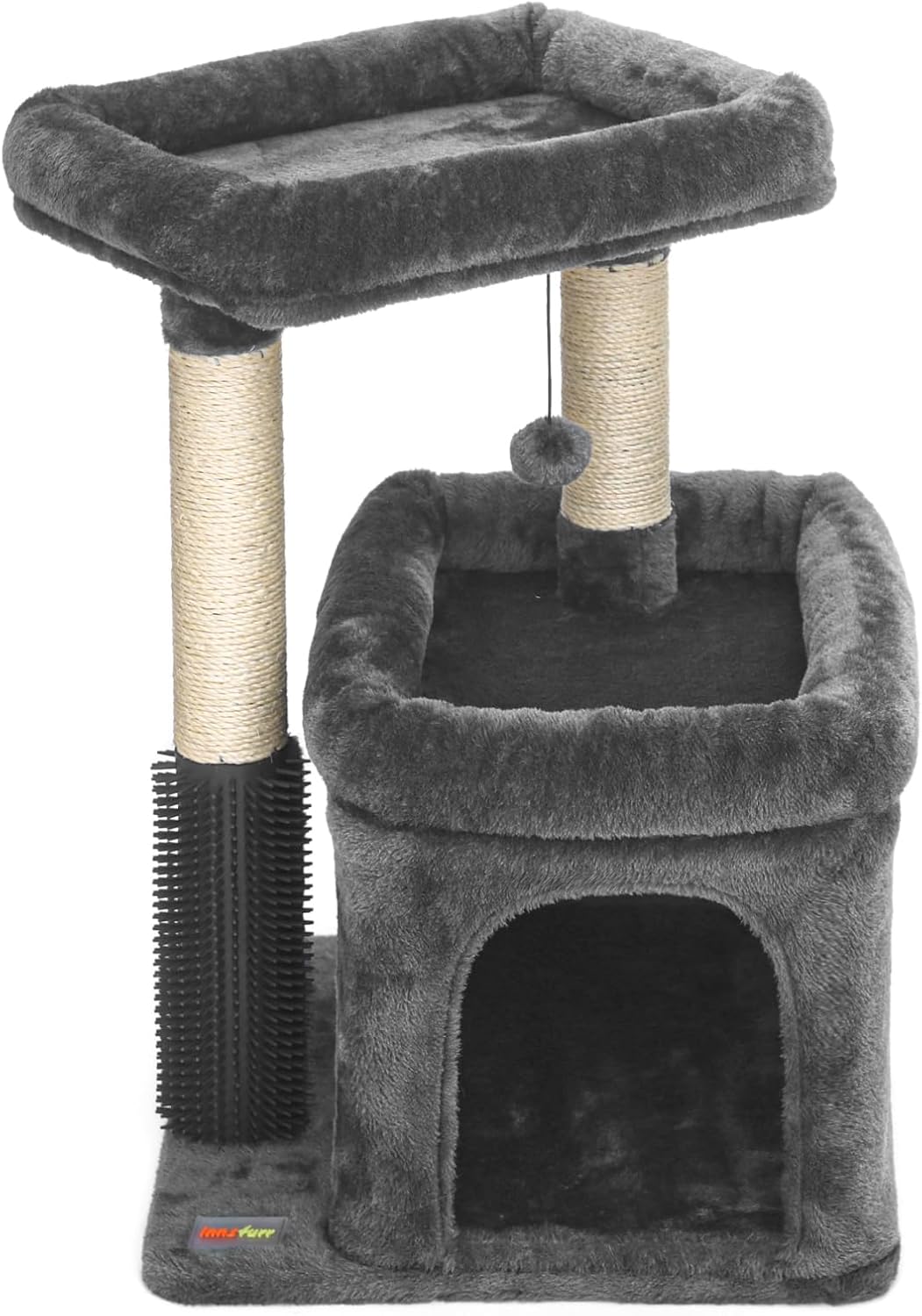 Small Cat Tree for Indoor Cats with Cozy Perch and Scratching Posts