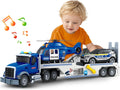 SpringFlower 21 in Semi Truck Toy Police Set - Imaginative Play