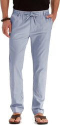 Sailwind Linen Pants for Men - Drawstring Casual Summer Trousers