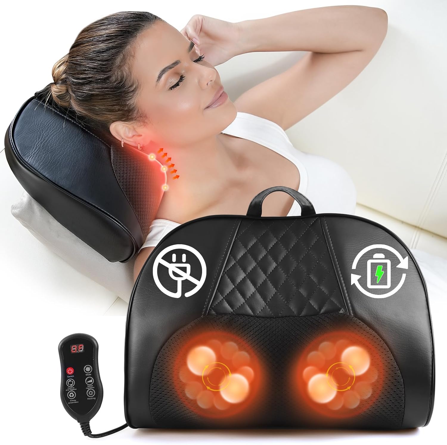 Portable Cordless Neck Massager - Relief & Relax