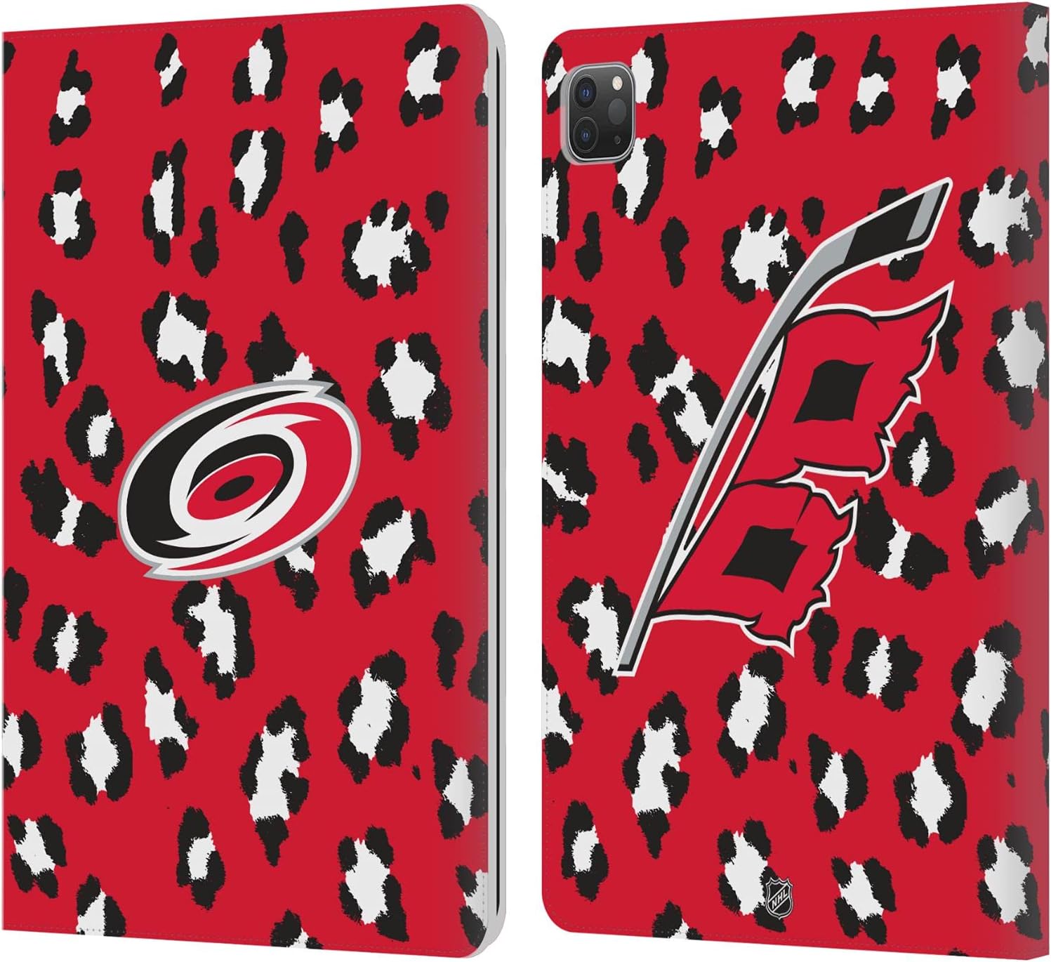 NHL Leopard Pattern Leather Wallet Case for iPad Pro 11 2020/2021