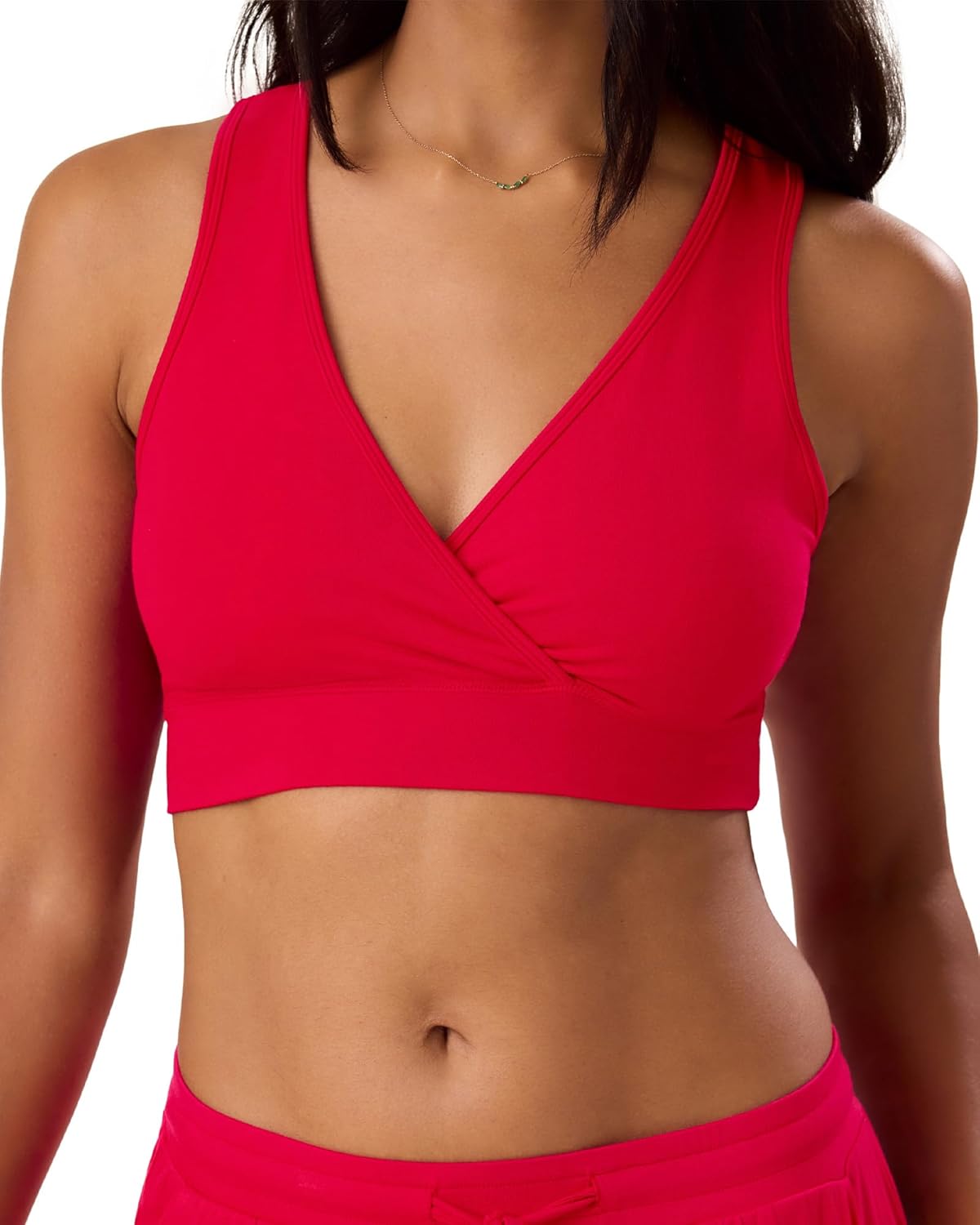 French Terry Nursing Bra for Breastfeeding and Sleep Comfort
