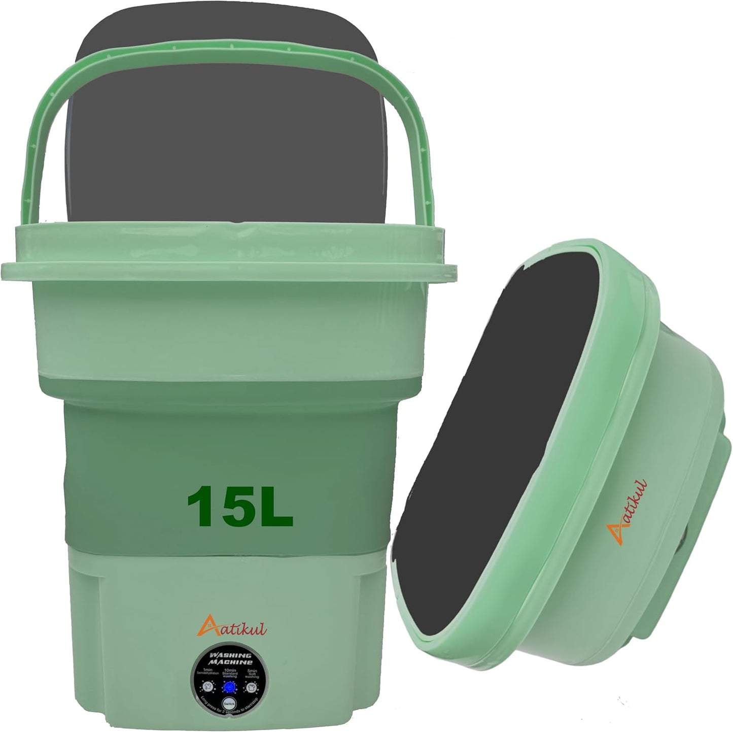 Compact 15L Portable Mini Washer - Easy Laundry Anywhere!