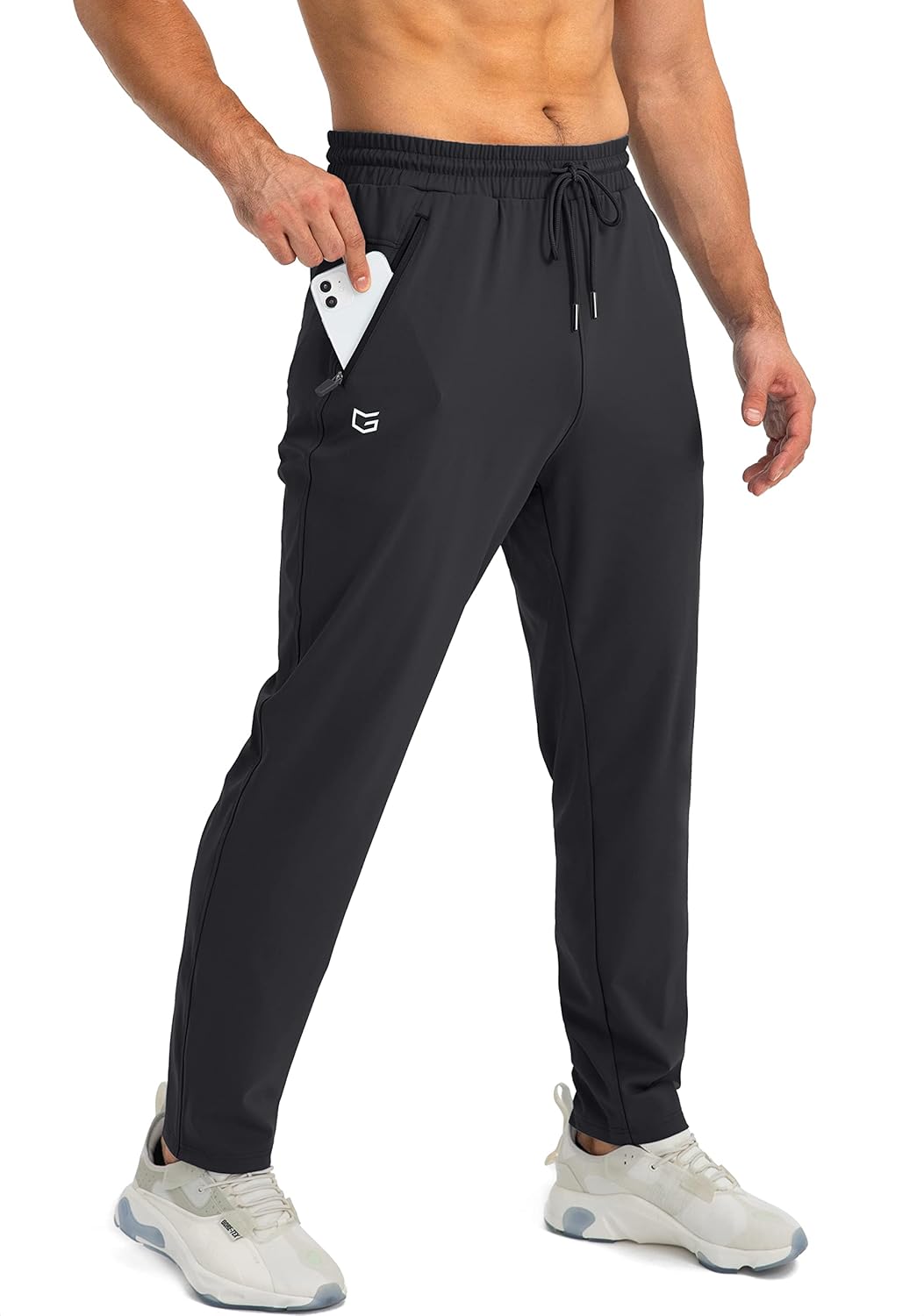 G Gradual Men's Tapered Joggers with Zipper Pockets: Perfect for Workouts!