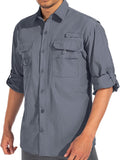 Men's Sun Protection Fishing Shirt Long Sleeve UPF 50+ - Quick Dry