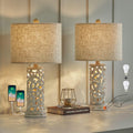 3-Way Dimmable 22ft USB A+C Touch Control Table Lamp Set of 2