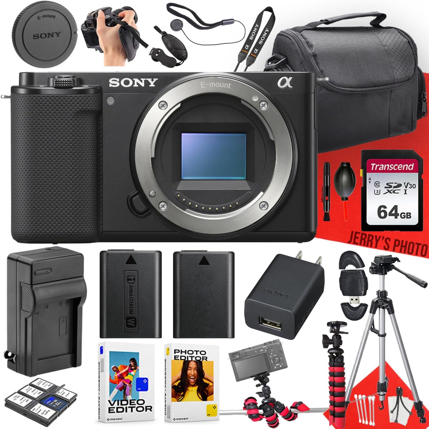 Sony ZV-E10 Mirrorless Camera Bundle for Vloggers and Creators