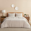 100% Linen Duvet Cover Set Queen - Cool, Natural Bedding