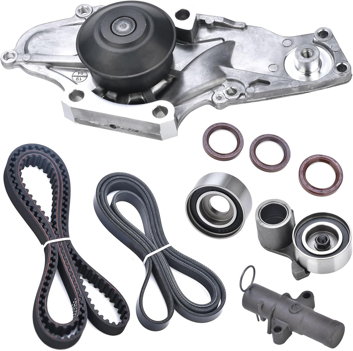 Nakuuly Timing Belt Kit with Water Pump for Honda Vehicles